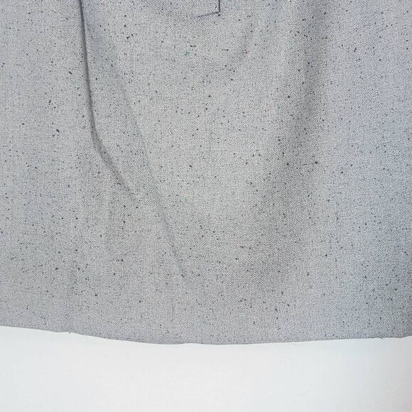 Loft Gray Straight Mini Skirt Size 14 Loft Gray Speckled Mini Tie Front Skirt - Picture 4 of 8
